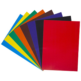 Картон цветной А3, ArtSpace, 8л., 8цв., мелованный, в папке