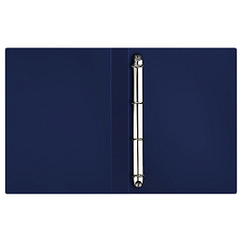 Папка на 4 кольцах СТАММ "Герб" А4, 40мм, 700мкм, пластик, сапфир