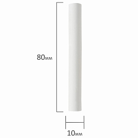 Мел белый круглый мягкий 100 штук, BRAUBERG "АКАДЕМИЯ", картонная упаковка (АЛГЕМ), 271146