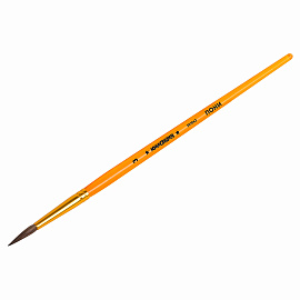 Кисть ПОНИ, круглая, № 3, цветная ручка, ЮНЛАНДИЯ, 201062