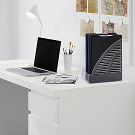 Лоток вертикальный для бумаг BRAUBERG "Standard", 245х70х295 мм, прозрачный, 237223 фото Лоток вертикальный для бумаг BRAUBERG "Standard", 245х70х295 мм, прозрачный, 237223