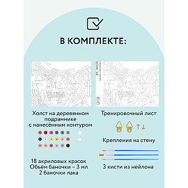 Картина по номерам на холсте ТРИ СОВЫ "Wow. Fashion", 30*40, с акриловыми красками и кистями