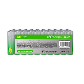Батарейка GP Super G-Tech AA (LR6) 15A алкалиновая, SB50 фото Батарейка GP Super G-Tech AA (LR6) 15A алкалиновая, SB50