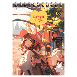 Блокнот А6 40л. на гребне BG "Аниме