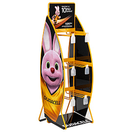 Дисплей для размещения товара настольный DURACELL, 2х3 крючка, 70000267 фото Дисплей для размещения товара настольный DURACELL, 2х3 крючка, 70000267