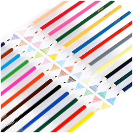 Карандаши цветные ArtSpace "Лесные жители", 24цв., трехгран., заточен., картон. упаковка, европодвес фото Карандаши цветные ArtSpace "Лесные жители", 24цв., трехгран., заточен., картон. упаковка, европодвес