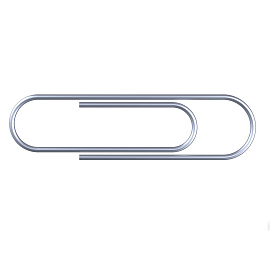 Скрепки STAFF "EVERYDAY", 28 мм, оцинкованные, 100 шт., в картонной коробке, Россия, 224799