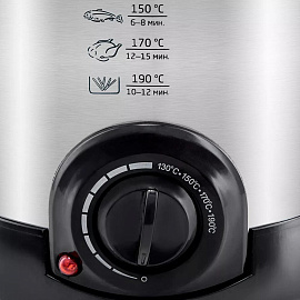 Фритюрница KITFORT KT-2009, 1000 Вт, объем 1 л, регулировка 130-190 °С, 1 корзинка, черная/серебристая, КТ-2009