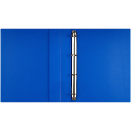 Папка на 4 кольцах СТАММ "Кристалл" А4, 25мм, 700мкм, пластик, синяя фото Папка на 4 кольцах СТАММ "Кристалл" А4, 25мм, 700мкм, пластик, синяя