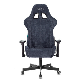 Кресло компьютерное Zombie VIKING KNIGHT, 2 подушки, ткань, синее, 1372993