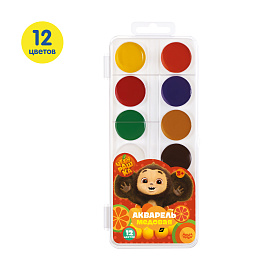 Краски акварельные Мульти-Пульти Чебурашка медовые 12 цветов фото Краски акварельные Мульти-Пульти Чебурашка медовые 12 цветов