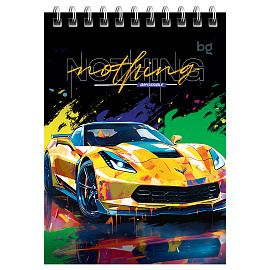 Блокнот А6 60л. на гребне BG "Bright cars фото Блокнот А6 60л. на гребне BG "Bright cars