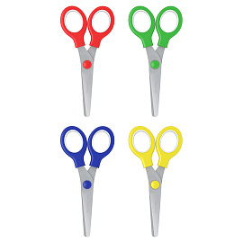 Ножницы детские Berlingo 13,5см, ассорти, европодвес фото Ножницы детские Berlingo 13,5см, ассорти, европодвес