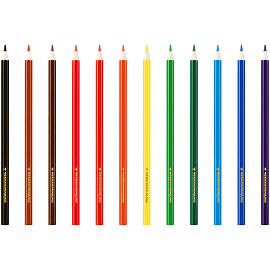 Карандаши цветные Мульти-Пульти "Чебурашка", 12цв., заточен., картон, европодвес