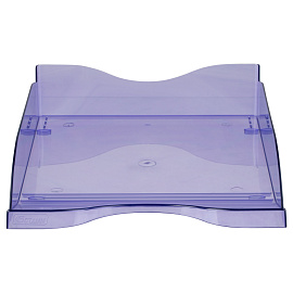 Лоток для бумаг горизонтальный СТАММ "Тропик", тонированный фиолетовый