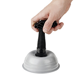 Вантуз OfficeClean для раковин и ванн, диаметр 13см, высота 17см, серый фото Вантуз OfficeClean для раковин и ванн, диаметр 13см, высота 17см, серый