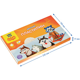 Пластилин Мульти-Пульти "Енот на Аляске", 18 цветов, 270г, со стеком, картон фото Пластилин Мульти-Пульти "Енот на Аляске", 18 цветов, 270г, со стеком, картон