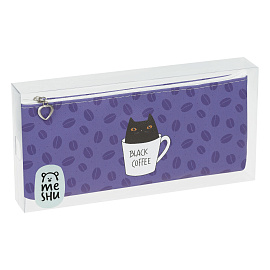 Пенал мягкий 200*85*30 MESHU "Black cat", искусственная кожа фото Пенал мягкий 200*85*30 MESHU "Black cat", искусственная кожа