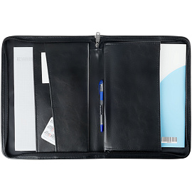 Папка деловая OfficeSpace "Bergamo" кожзам, на молнии, тиснение крокодил фото Папка деловая OfficeSpace "Bergamo" кожзам, на молнии, тиснение крокодил