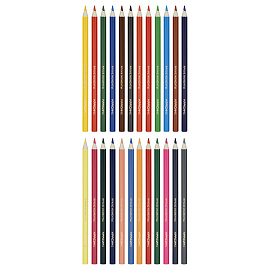 Карандаши цветные Красин "Яркие моменты", 24цв., шестигран., заточен., картон, европодвес