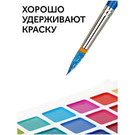 Кисть синтетика Гамма, круглая №12 фото Кисть синтетика Гамма, круглая №12