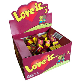 Жевательная резинка Love is..., вишня-лимон. Цена за 1 жевательную резинку
