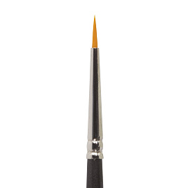 Кисть художественная проф. BRAUBERG ART CLASSIC, синтетика жесткая, круглая, № 00, длинная ручка, 200654 фото Кисть художественная проф. BRAUBERG ART CLASSIC, синтетика жесткая, круглая, № 00, длинная ручка, 200654
