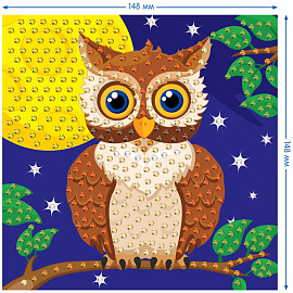 Мозаика из страз Мульти-Пульти "Сова