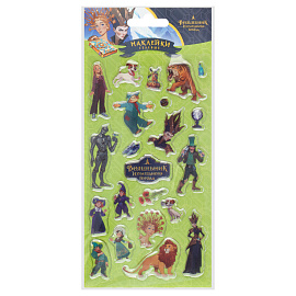 Наклейки гелевые Мульти-Пульти "Волшебник изумрудного города", 10*22см, пакет европодвес