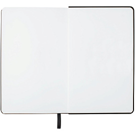 Скетчбук 80л., 130*210 Гамма "Студия", черный, твердая обложка, на резинке, белая, 140г/м2