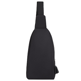 Рюкзак однолямочный HEIKKI PROMPT (ХЕЙКИ), 2 отделения, черный, 30х16х6 см, 273926