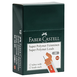 Стержень микрографический HB 0.5 мм Faber-Castell Polymer (12 грифелей)