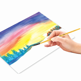 Кисть ПИФАГОР, ПОНИ, круглая, № 1, деревянная лакированная ручка, с колпачком, 200830 фото Кисть ПИФАГОР, ПОНИ, круглая, № 1, деревянная лакированная ручка, с колпачком, 200830