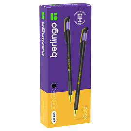 Ручка шариковая Berlingo "xGold" черная, 0,7мм, игольчатый стержень, грип фото Ручка шариковая Berlingo "xGold" черная, 0,7мм, игольчатый стержень, грип