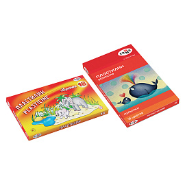 Пластилин классический Гамма Мультики 18 цветов 360 грамм