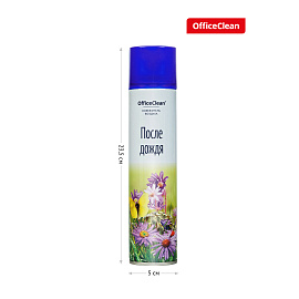 Освежитель воздуха аэрозольный OfficeClean "После дождя", 300мл фото Освежитель воздуха аэрозольный OfficeClean "После дождя", 300мл