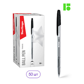 Ручка шариковая Berlingo "Tribase" черная, 1,0мм фото Ручка шариковая Berlingo "Tribase" черная, 1,0мм