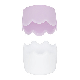 Подставка-стакан СТАММ, пластиковая, двухцветная, пастельные цвета, ассорти фото Подставка-стакан СТАММ, пластиковая, двухцветная, пастельные цвета, ассорти