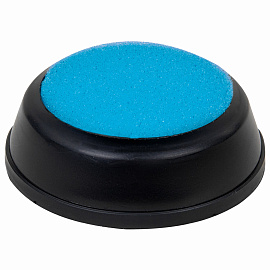 Губка для кассира, диаметр 81 мм, круглая, ассорти, STAFF, 237951