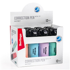 Корректирующий карандаш Berlingo "Instinct", 05мл, металлический наконечник фото Корректирующий карандаш Berlingo "Instinct", 05мл, металлический наконечник
