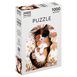 Пазл 1000 эл. ТРИ СОВЫ "Спящий котик