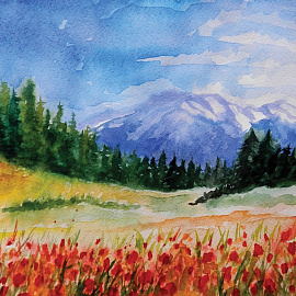 Краски акварельные Гамма Классическая медовые 18 цветов