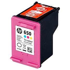 Картридж струйный HP 650 CZ102AE цветной оригинальный