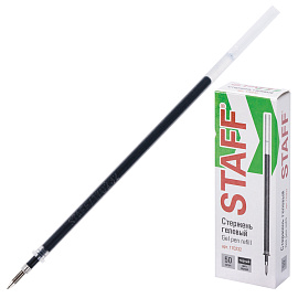 Стержень гелевый STAFF "Basic" GPR-232, 135 мм, ЧЕРНЫЙ, узел 0,5 мм, линия письма 0,35 мм, 170232 фото Стержень гелевый STAFF "Basic" GPR-232, 135 мм, ЧЕРНЫЙ, узел 0,5 мм, линия письма 0,35 мм, 170232