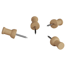 Кнопки силовые Berlingo "Green Series", 30шт., деревянные, крафт упак., европодвес фото Кнопки силовые Berlingo "Green Series", 30шт., деревянные, крафт упак., европодвес