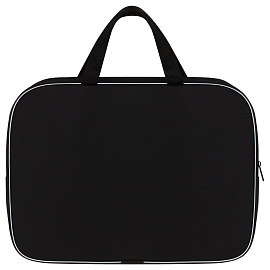 Папка с ручками Премиум А4 ArtSpace "Черная", полиэстер, на молнии, 70мм