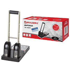 Дырокол металлический МОЩНЫЙ BRAUBERG "Heavy duty", до 150 л., черный, 226870 фото Дырокол металлический МОЩНЫЙ BRAUBERG "Heavy duty", до 150 л., черный, 226870