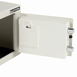 Сейф мебельный DASWERK (ДАСВЕРК) SC-170EL (170х230х170 мм), электронный замок, бежевый, 291340