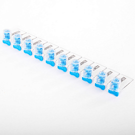 Пломбы стиропластовые номерные, РОТОР, самофиксирующиеся, комплект 100 шт. (проволока 600811, 600280), 600812 фото Пломбы стиропластовые номерные, РОТОР, самофиксирующиеся, комплект 100 шт. (проволока 600811, 600280), 600812