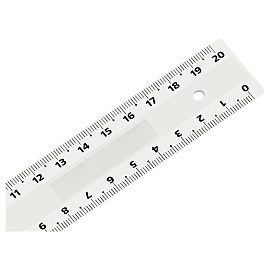 Линейка 20см СТАММ, пластиковая, 2 шкалы, прозрачная, бесцветная, европодвес фото Линейка 20см СТАММ, пластиковая, 2 шкалы, прозрачная, бесцветная, европодвес